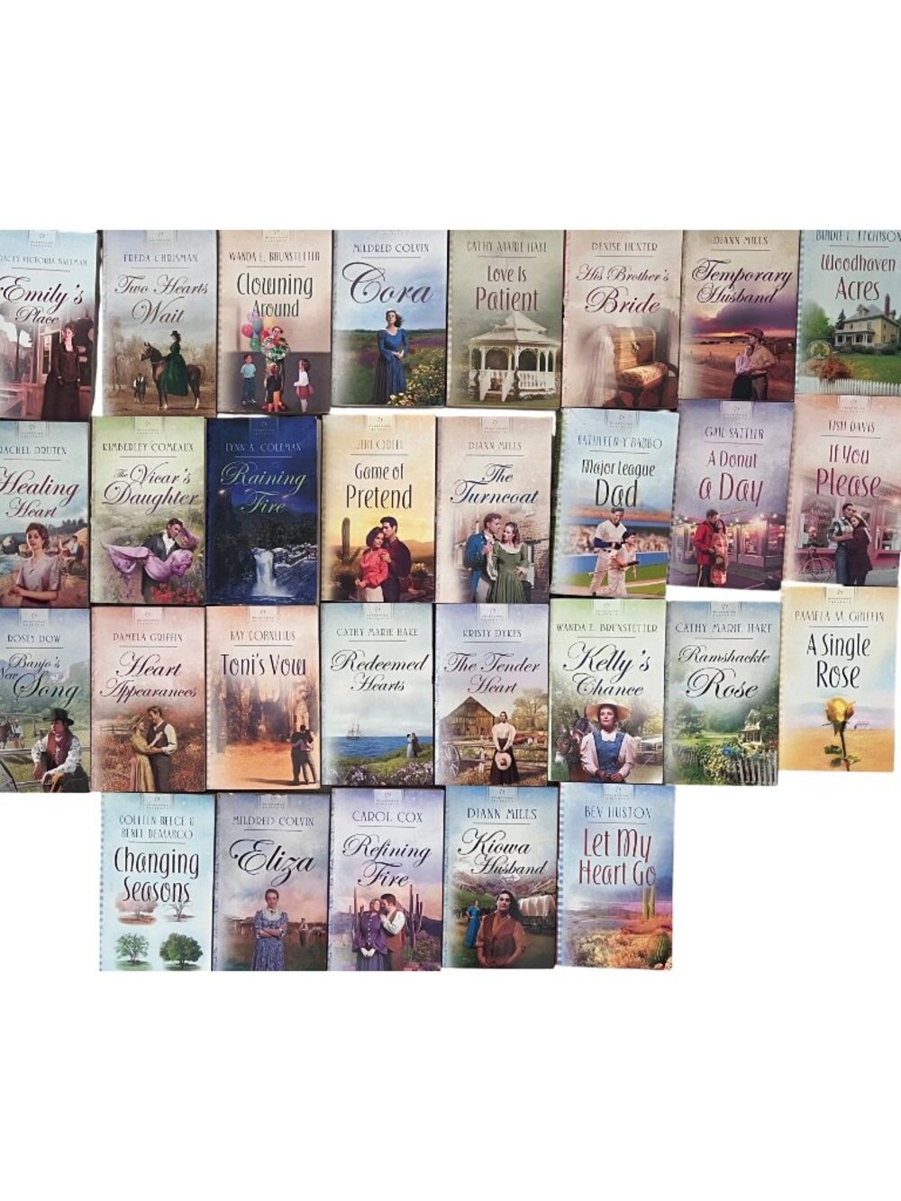 Love Inspired Heartsong Presents Lot of 29 Christian Romance Paperbacks Books